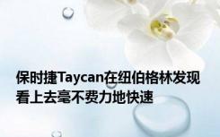 保时捷Taycan在纽伯格林发现 看上去毫不费力地快速