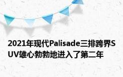 2021年现代Palisade三排跨界SUV雄心勃勃地进入了第二年