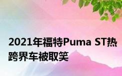 2021年福特Puma ST热跨界车被取笑