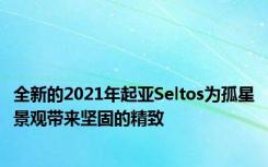 全新的2021年起亚Seltos为孤星景观带来坚固的精致