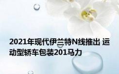 2021年现代伊兰特N线推出 运动型轿车包装201马力
