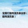 宝莲灯前传演员表全部（宝莲灯前传演员表）