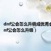 dnf公会怎么升级成优秀会员（dnf公会怎么升级）