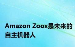 Amazon Zoox是未来的自主机器人