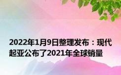 2022年1月9日整理发布：现代起亚公布了2021年全球销量