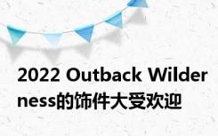 2022 Outback Wilderness的饰件大受欢迎