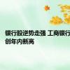 银行股逆势走强 工商银行等多股创年内新高