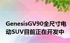 GenesisGV90全尺寸电动SUV目前正在开发中