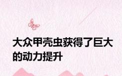 大众甲壳虫获得了巨大的动力提升