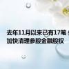 去年11月以来已有17笔 央国企加快清理参股金融股权