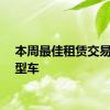 本周最佳租赁交易：小型车