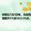 财联社7月3日电，马来西亚KLCI指数升1%至1613.95点。