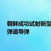 朝鲜成功试射新型战术弹道导弹