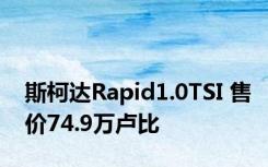 斯柯达Rapid1.0TSI 售价74.9万卢比