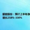 韶能股份：预计上半年净利同比增长258%-330%