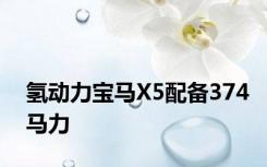 氢动力宝马X5配备374马力