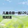 儿童命悬一线120上演生死时速