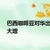 巴西咖啡豆对华出口量大增