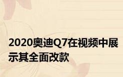 2020奥迪Q7在视频中展示其全面改款