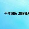 千年国色 洛阳牡丹