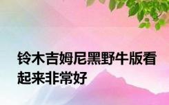铃木吉姆尼黑野牛版看起来非常好