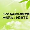 1亿多购买叙永县城大楼？泸州老窖回应：此消息不实