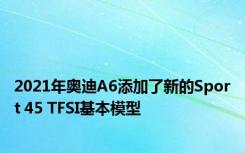 2021年奥迪A6添加了新的Sport 45 TFSI基本模型