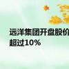 远洋集团开盘股价涨幅超过10%