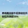 养鸡概念股午后异动拉升 晓鸣股份拉升涨超10%