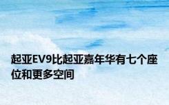 起亚EV9比起亚嘉年华有七个座位和更多空间