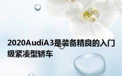 2020AudiA3是装备精良的入门级紧凑型轿车