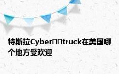 特斯拉Cyber​​truck在美国哪个地方受欢迎