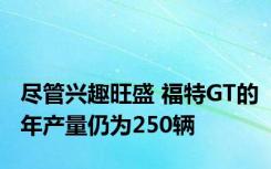 尽管兴趣旺盛 福特GT的年产量仍为250辆