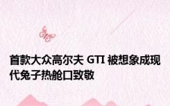 首款大众高尔夫 GTI 被想象成现代兔子热舱口致敬