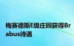 梅赛德斯E级庄园获得Brabus待遇