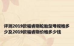 评测2019款福睿斯轮胎型号规格多少及2019款福睿斯价格多少钱