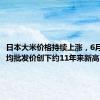 日本大米价格持续上涨，6月糙米平均批发价创下约11年来新高