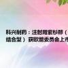 科兴制药：注射用紫杉醇（白蛋白结合型） 获欧盟委员会上市批准
