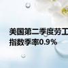 美国第二季度劳工成本指数季率0.9%