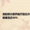 港股部分医药医疗股拉升，梅斯健康涨近40%