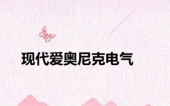 现代爱奥尼克电气
