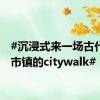 #沉浸式来一场古代运河市镇的citywalk#