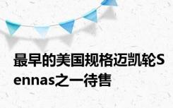 最早的美国规格迈凯轮Sennas之一待售
