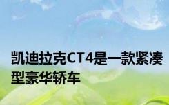 凯迪拉克CT4是一款紧凑型豪华轿车