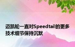 迈凯轮一直对Speedtail的更多技术细节保持沉默