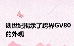 创世纪揭示了跨界GV80的外观