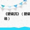 《碧瓷沉》（碧瓷沉小说）