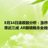 8月14日连板股分析：涨停股晋级率近三成 AR眼镜概念全线爆发