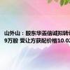 山外山：股东华盖信诚拟转让706.89万股 受让方获配价格10.02元/股