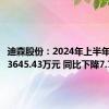 迪森股份：2024年上半年净利润3645.43万元 同比下降7.73%